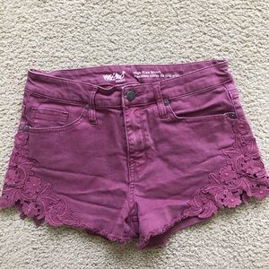 High-rise Fuchsia Shorts